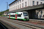 EB VT 023 (95 80 0650 423-6 D-EIB) als RB 80691 nach Schweinfurt Hbf, am 04.06.2023 in Gemünden (Main).