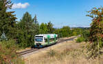 VT 016 als SWE 69725 (Br�unlingen Bf - Trossingen Bf) bei Marbach 26.8.26