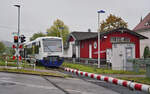 Der VT 442 verl�sst am 18.10.2026 den Haltepunkt Linsenhofen in Richtung N�rtingen