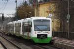 4x Regioshuttle der Sd Thringen Bahn kurz STB bei Ihrem letzten planmigen Halt vor Erfurt Hbf.25.02.2010