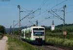 VT 019 und 018 als BSB88223 (Waldkirch-Freiburg(Breisgau) Hbf) bei Denzlingen 8.7.10