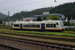 Tw 521 steht abgestellt im Bahnhof Hausach. (22.8.2010)