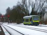 Der neue AGILIS VT 650 709 konnte am 12.Januar 2011 auf berfhrung gen Regensburg beobachtet werden.