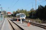 Hier steht ein Regio Shuttle der Ortenau S-Bahn am 15.10.