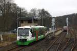 Am 12.03.2012 erfolgten auf Strecken in Ostthringen GPS-Mefahrten in Vorbereitung der bernahme der Verkehrsleistungen durch die Erfurter Bahn.