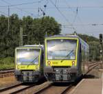 VT 650 738 Agilis begegnet VT 650 701 Agilis in Hochstadt/ Marktzeuln am 02.08.2012.