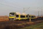 VT 650.736 Agilis bei Trieb am 22.11.2012.