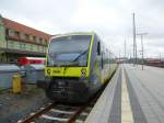 Hier steht der Agilis Triebwagen VT 650.738 als ag 87013 nach Selb Stadt bereit. Hof Hauptbahnhof, 28.04.213.