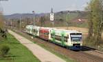 VT 012,VT 017,VT 021 und VT 009 als BSB88433 (Elzach-Freiburg(Brsg) Hbf) bei Denzlingen 17.4.13