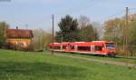 650 024-3 und 650 014-3 als RB 22906 (Herrenberg-Plochingen) bei Wernau 24.4.13