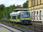 VT 650.701 steht hier am 21.Mai 2013 im Bahnhof von Oberkotzau.