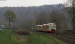 VT 233 und VT 242 als HzL88061 (Fridingen(b.Tuttlingen)-Geisingen Leipferdingen) bei Immendingen 30.4.13