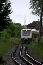 650 032 - 4 am 25.06.2013 kurz vor der Einfahrt Lauterbach Moole um 11:46 Uhr.