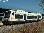 Regioshuttle 521 der Ortenau-S-Bahn (OSB) am 14.04.03 in Achern.