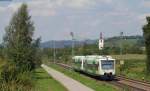 VT 005 und VT 020 als BSB88467 (Waldkirch-Freiburg(Brsg) Hbf) bei Denzlingen 1.8.14