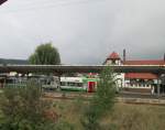 Unterfrankenshuttles der Erfurter Bahn zu Gast in Wernshausen am 20.09.2014. 
Zur Weiterfahrt nach Eisenach bzw. in Richtung Meiningen...