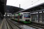 EB VT 329 + VT 328 als EB 80985 nach Saalfeld, am 25.01.2015 in Erfurt Hbf.