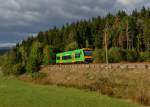 650 654 (VT 19) als WBA 2 am 28.09.2015 bei Böhmhof. 