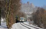 VT 007 und VT 005  als BSB88465 (Waldkirch-Freiburg(Brsg)Hbf) bei Waldkirch 21.1.16