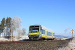 VT650.734 Agilis bei Marktleuthen am 25.02.2016.