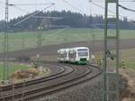 EB VT??? und VT315 auf dem Weg nach Hof in Drochaus.09.12.2016.