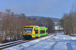 650 071 als WBA4 nach Gotteszell am 19.02.2017 bei Ruhmannsfelden.