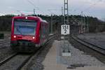 Einfahrt von 650 020 als RB 22609, Ulm - Aulendorf, in den Bahnhof Bad Schussenried am 10.02.2020.