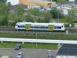 Vogtlandbahn 9580 0650 565-4 D-DLB in Gera auf dem Weg nach Greiz am 16.6.2020