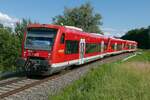 Zwischen Fischbach und Kluftern fahren 650 316, 650 203 und 650 315 als RB 31 / 17784 von Friedrichshafen nach Radolfzell (11.07.2021)