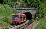 650 012 als RB 17931 (Pforzheim Hbf - Horb) am Mühelener Tunnel 31.5.23