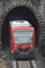 ÜBERLINGEN (Bodenseekreis), 24.02.2014, 650 110 als Nahverkehrszug nach Radolfzell bei der Ausfahrt aus dem Bahnhof Überlingen
