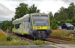 650 703 erreicht auf dem Rückweg von Hof nach Selb am 22.06.18 Rehau.