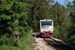 Zug 86340 der Hohenzollerischen Landesbahn HZL rollt am 12.