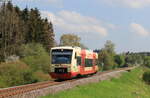 VT 243 als HzL 69724 (Rottweil - Villingen(Schwarzw) bei Zollhaus 9.5.22