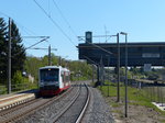 Einfahrt der Chemnitzbahn, Fahrzeug der BR 650 (VT 514) in Chemnitz-Hilbersdorf am 6.5.2016