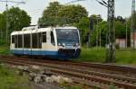 Den Rheydter Hbf verlässt der 654 003-2 der RTB als RB39 nach Dalheim.22.4.2014