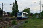 VT 6.003 der RTB als  RB 39 bei der Einfahrt in Rheydt Hbf. 22.4.2014