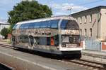 670 003 der DVE  Fürstin Louise  wartet in Dessau Hbf.