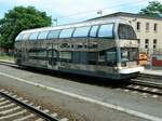 Fürstin Louise 670 003, fotografiert am 31.08.2019 im Bahnhof Dessau Hbf 