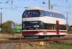 Sonderfahrt DZ 74201 | KSR | 670 002-5  Alma  | Anklam | April 2026 | Ich stehe neben dem Gleis am Anschluss Binnenhafen (Grünstreifen Hafenstrasse).