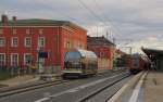 DVE 670 004  Frst Franz  und der RE 17694 von Leipzig Hbf nach Magdeburg Hbf, in Dessau Hbf; 09.08.2011