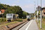 Burgenlandbahn 672 904 und 672 916 begegnen sich am 1.