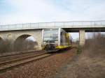 Burgenland VT 672 917 kurz vor dem Endpunkt Zeitz 19.03.2010