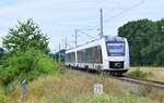 1648 452 kommt als RE10 von Bretleben in Richtung Reinsdorf gefahren. Die Strecke war früher 2 gleisig. Das zweite Gleis wurde später zwischen Sömmerda und Artern wieder stillgelegt und teilweise demontiert.

Reinsdorf 16.08.2021