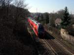 Der 618 im Frhjahr 2005 in Bad Sulza in Richtung Naumburg/Leipzig.