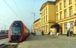 618 501 als RE 36077 (Wittenberge–Magdeburg) am 26.03.2003 auf der inzwischen stillgelegten Westseite des Bahnhofs Wittenberge