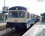 627 105-0 des BW Kempten aus der zweiten Vorserie im Sommer 2000 in Buchloe.