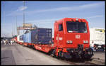 Fahrzeugausstellung am 21.9.1997 in Aachen West anläßlich des Tag des Lokführers:  DB Cargo Sprinter 