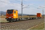 SFZ Tersus X 691 003 (EX DB Cargo Sprinter) bei der berstellfahrt von Knittelfeld nach Klagenfurt. 
Lind 29.3.2011