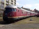 Der VT 08 mit dem Namen Rssli am 24.03.2008 beim Diesellokfest im Bahnpark Augsburg.